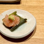 地葉はなれ - 2024.5.  ささみの昆布締め