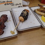 炭火焼鳥 おんどり - レバー・ささみ磯部・手羽先