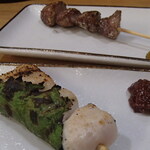 炭火焼鳥 おんどり - すなぎも・ささみしそ巻き