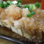 炭火焼鳥 おんどり - かんずりおろしの厚揚げ串