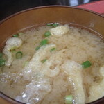 炭火焼鳥 おんどり - 味噌汁