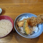 角平 - ミニ天丼　当然うまい