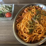 焙煎珈琲工房　梢庵 - サラダも