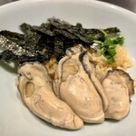 牡蠣屋 - かきめし。　大ぶりの牡蠣で臭みなく、美味しい！