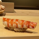 鮨仙八 - この日の海老、肉厚で大きくて大変美味だった