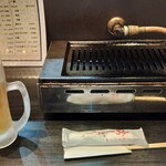 焼肉　一歩 - 先ずは生ビール　キンキンに冷えたジョッキでゴクゴク　(＝＾Ｏ＾＝)ｏ□ プハァ　うまい 