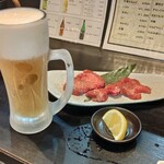 焼肉　一歩 - 生ビールと牛タン