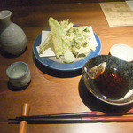 Teuchi Soba Hokage - 春野菜の天婦羅