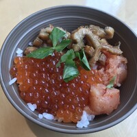 ブッフェアンドカフェ スロープサイドダイナー ザクロ - いくら 穴子 明太子　お茶漬けにせず　そのまま丼に　新鮮です