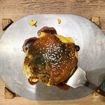 Teppan Okonomiyaki Denkousekka - たっぷりチーズそば¥1420内　うまいが名前ほどチーズ感はない