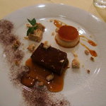 リストランテ ラ チャウ - ピエモンテ州のデザートの盛り合せ（ボネ．パンナコッタ．トローネ）