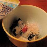 Meiji No Mori Mino Ooto Wa Sansou - 先付：茄子利久煮