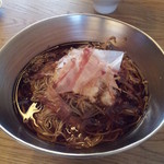 紬山荘 - 辛味おろしの冷かけ　２０１４，３昼