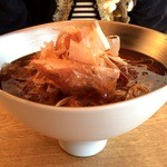 紬山荘 - 辛味大根おろしそばinプラチナ陶器