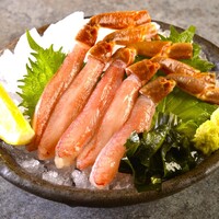  【ズワイ蟹の刺身】