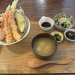 くるまえびキッチンTAMAYA - 天丼