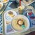 プラザパビリオン・レストラン - 料理写真:【ダックダイプ・パスタセット】
          『フェットチーネ・カルボナーラ、ビーフミートソース添え』
          『レアチーズムースケーキ、パイナップル添え』
          『スパークリングゼリードリンク(トロピカルフルーツ&オレンジ)』