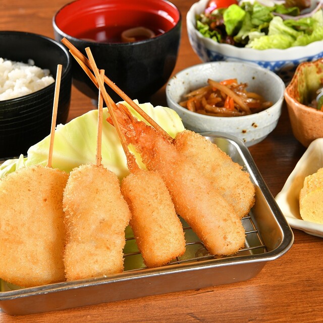 ランチメニュー : 日本一の串かつ 横綱 通天閣店 - 動物園前/串揚げ | 食べログ