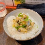 らーめん 鶏喰 - あさりのっけご飯