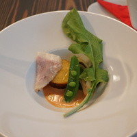 灯りの食邸 コカジヤ - 前菜「旬野菜とアメリケーヌソース」