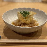 炭火割烹 麻布龍土町 - 太刀魚の天ぷら