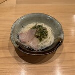 炭火割烹 麻布龍土町 - 山形だしと平目の昆布〆のそうめん
