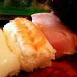 ささ舟寿司 - 中寿司・いか、海老、ハマチ、鉄火巻き