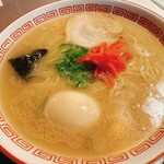 らあめん花月嵐 - 博多ラーメン健太（トッピング：半熟味玉）