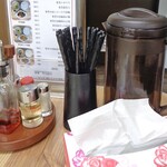 香楽 - 卓上に常備されているもの