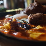 アジアンスープカリー べす - 南インドキーマスープのエビホタテ＋ラム