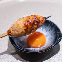 銀座 焼 新潟屋 - 自家製月見つくね串