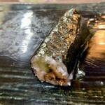 すし富 - アナキュー(穴子ときゅうりとのり)。合います。