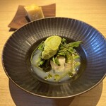 RISTORANTE IL NODO - PROFUMO  ～苦みと香り〜　逗子小坪漁港の真コチ　小田原の山菜　サルサ・ヴェルデ