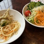 焼肉なべしま - 料理写真:2024年6月7日 サラダバーから取ってきたもの