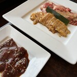 焼肉なべしま - 2024年6月7日　上カルビ、ホルモン、国産レバー