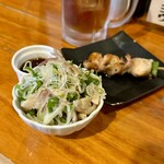 炭火串焼き 辻堂呑場 タイヨウ - 鶏皮ポン酢