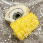 片折 - 鱧の陣太巻き　とうもろこしの天ぷら