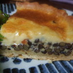 オーブン・ミトン カフェ - レンズ豆のキッシュ