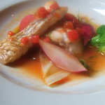 オーブン・ミトン カフェ - 鯛のスープ仕立て