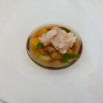 エルルカン・ビス - お店の山で採れた蓬と夏みかんの和三盆ジュレ