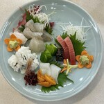 ステーキハウス スエ - お刺身盛