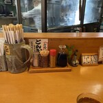 とんかつ しお田 - カウンター卓上（2024年6月8日撮影）