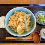 蕎麦処鏑屋響 - 白海老天そば