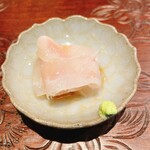 天ぷら たけうち - 玄海の朝〆の鯛