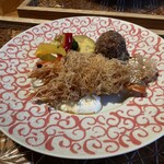 GINZA SORA - 天使のえびフライ+黒毛和牛コロッケ