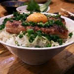 まんぷく居酒屋グレイシー - ねぎ塩つくね丼大盛