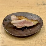 焼鳥 谷口 - もも肉　粒胡椒塩漬け