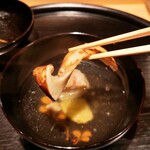 西麻布野口 - あらと松茸のお椀