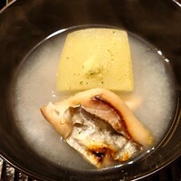 鎌倉 北じま - 鯵の一夜干しと優しく炊いた冬瓜のお椀