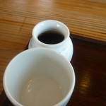 手打ち蕎麦　いよ翁 - 天ざる蕎麦（出汁）